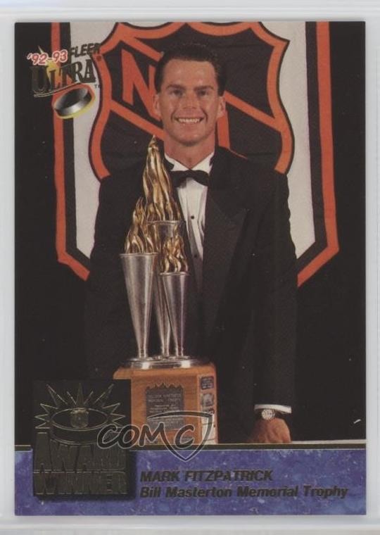 1992-93 Fleer Ultra Award Winner Mark Fitzpatrick #7 0a4