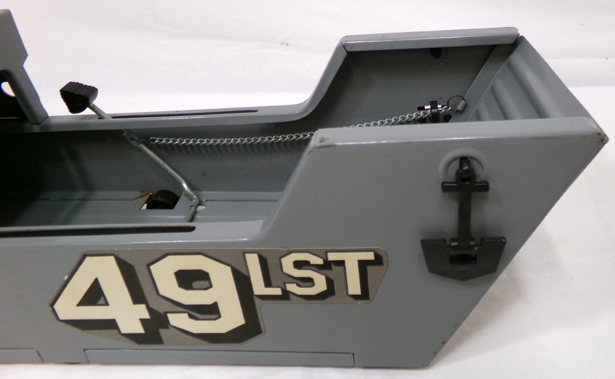 Vintage 1960's Buddy L Japan 49 LST Steel Navy Tank Landing Ship