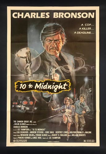 10 to MIDNIGHT (1983) Original Folded Movie Poster