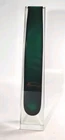 Vintage Murano Faceted Green Sommerso Art Glass Block Vase 1960s READ