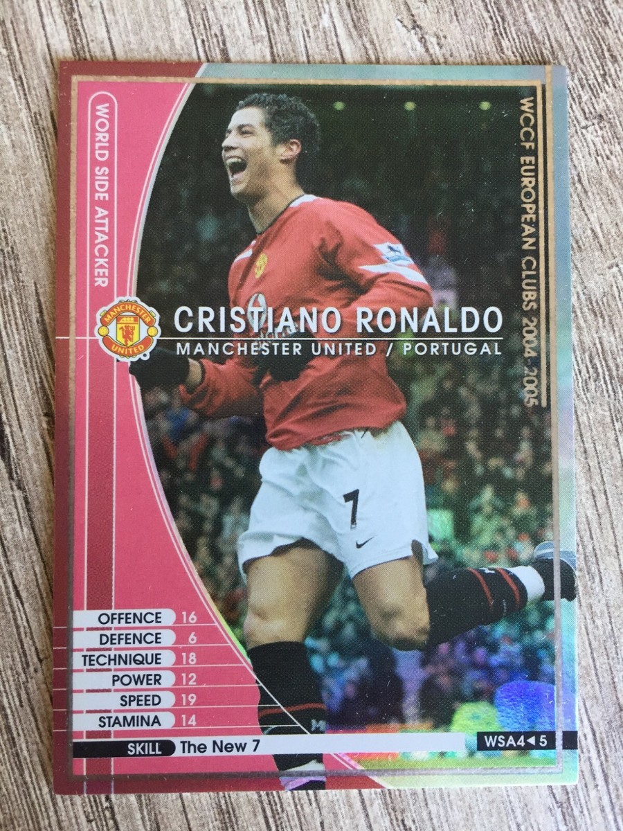PANINI WCCF EUROPEAN CLUBS 2004-2005 CRISTIANO RONALDO 1ST EDITION