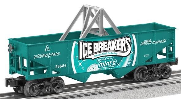 LIONEL 626488 ICE BREAKERS MINT HOPPER TRAIN CAR