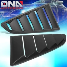 FOR 2015-2018 FORD MUSTANG COUPE 2PC REAR QUARTER SIDE WINDOW LOUVER SCOOP COVER