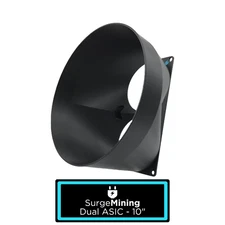 Dual ASIC to 10 Inch - Fan Shroud Adapter Crypto Cooling Silencer Antminer S9 L3