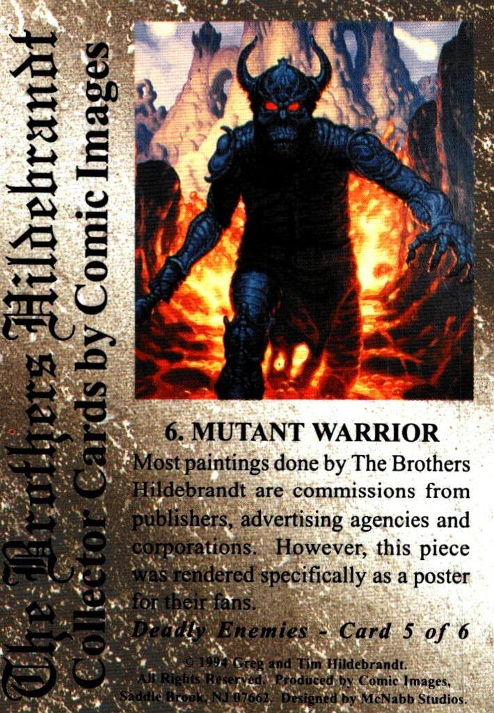 Mutant Warrior, The Brothers Hildebrandt Collector Card 1994 | eBay