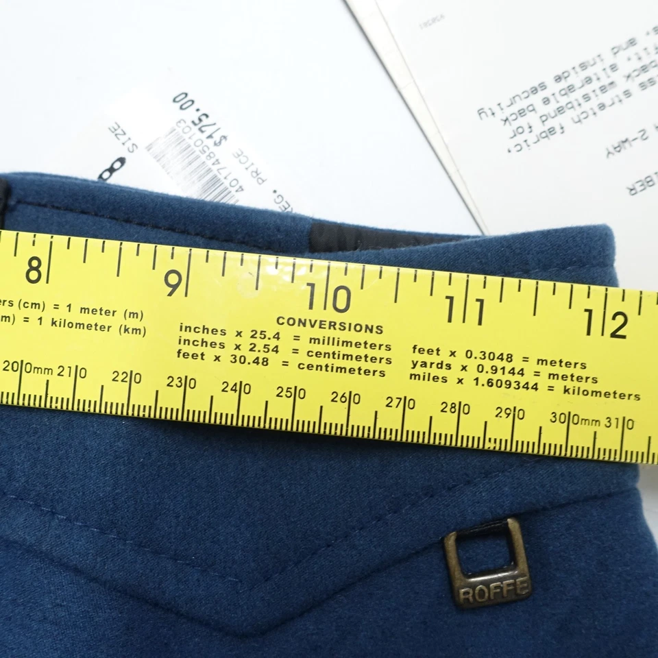 Pantalones de esquí vintage Roffe estribo para mujer 8 azul marino elásticos senderismo al aire libre Y2K Foto 4 de 4