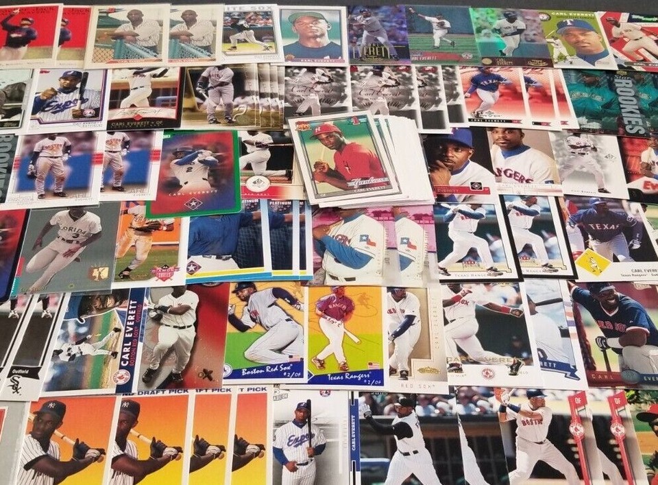CARL EVERETT YOU PICK FAN COLLECTION .99 UNLIMITED SHIPPING HIGH GRADE CARDS RC