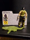 1987 GI Joe Croc Master  w/ Card and croc - No Hose - no other accessories