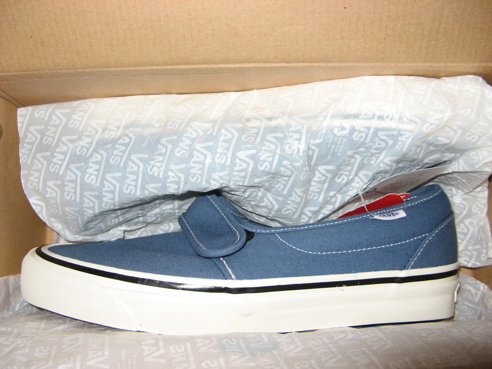 vans slip on og navy