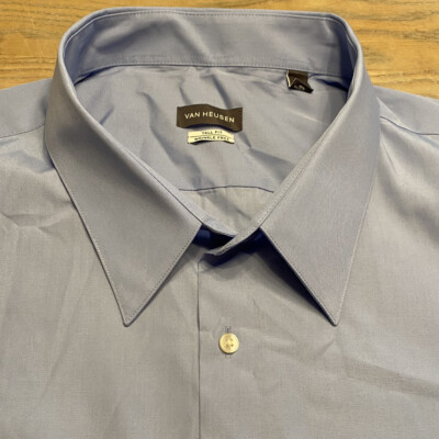 Van Heusen Tall Fit Solid Blue Dress Shirt Long Slv Mens TALL 20 35/36 Button Up | eBay Van Heusen Tall Fit Solid Blue Dress Shirt Long Slv Mens TALL 20 35/36 Button Up | eBay
