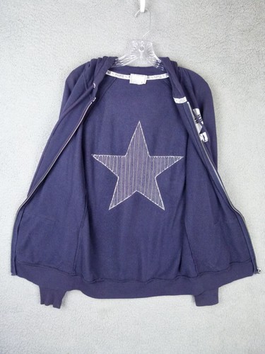 Victoria's Secret PINK Womens Small Dallas Cowboys Full Zip Hoodie w Sequin Star - Picture 3 of 7