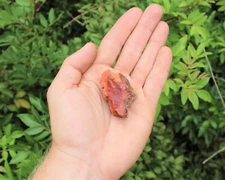 1 Rough Carnelian Stone Crystal Healing, Raw Natural Carnelian Agate, MADAGASCAR