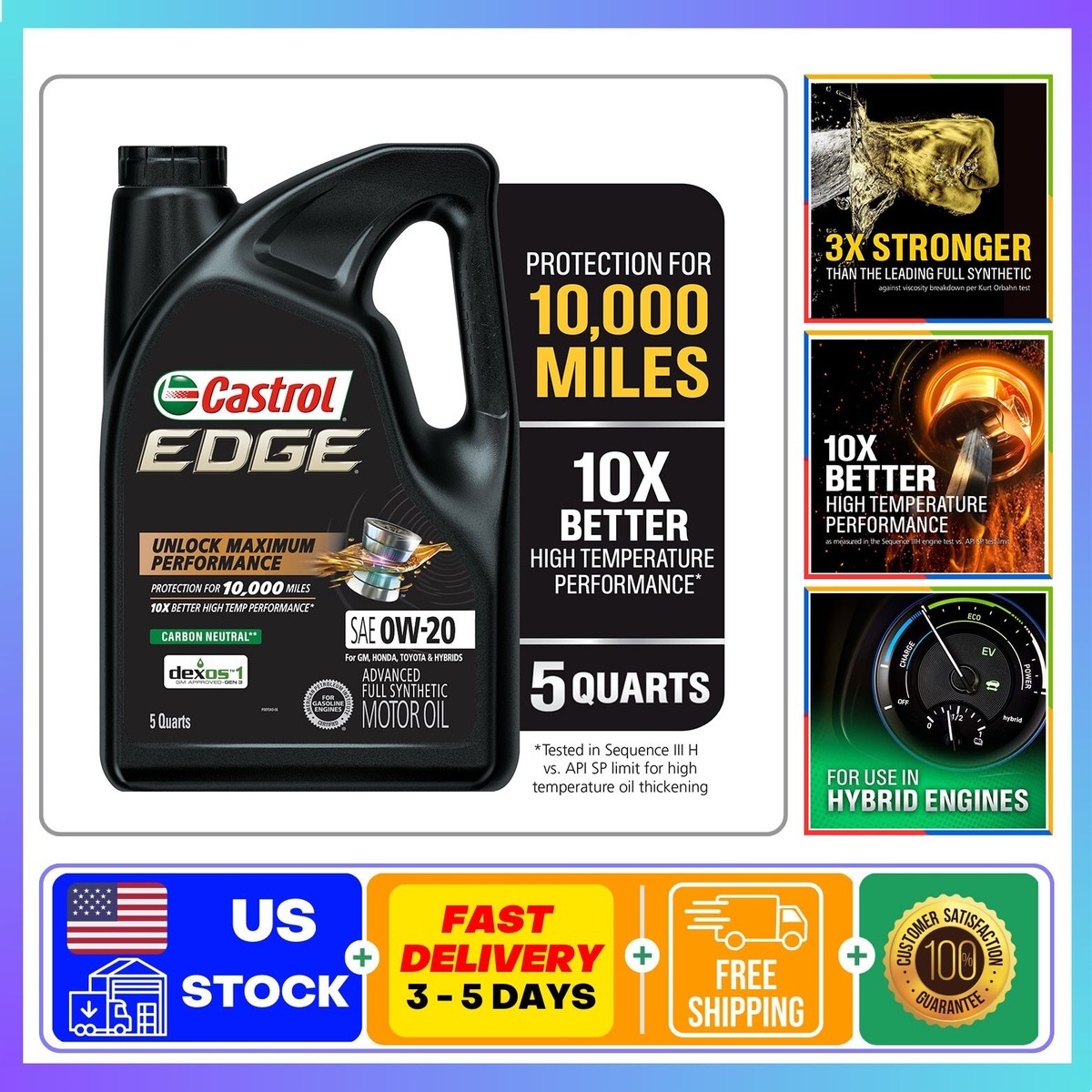 castle 合成油 0W-20 20L Castrol GTX Full Synthetic Engine