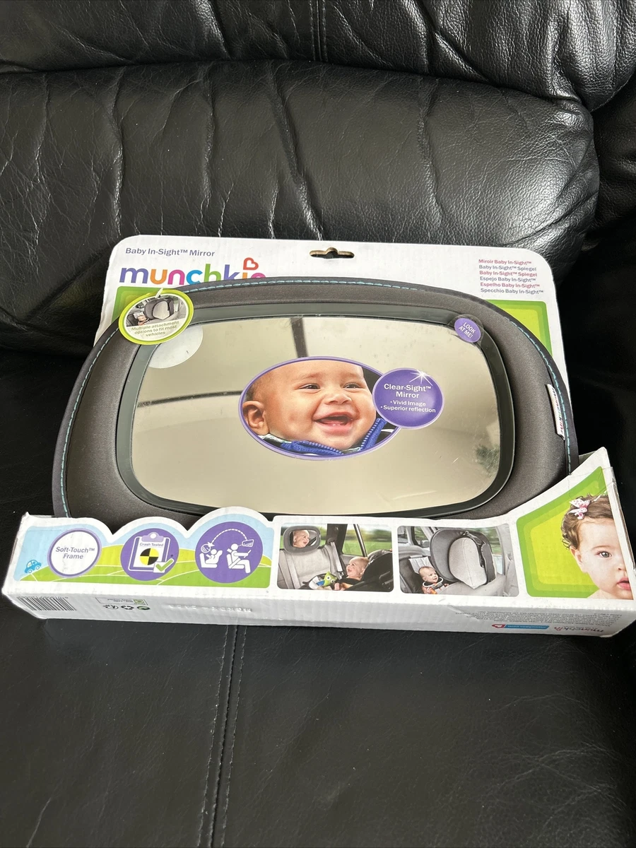 Munchkin In Sight Mirror In Car Seat Baby View Large Convex Mirror Rear Facing