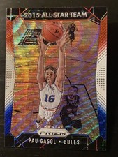2015-16 PANINI PRIZM RED, WHITE & BLUE ALL-STAR PAU GASOL CHICAGO BULLS #353