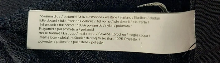 Corsé de encaje floral Chantelle Opera $210 en negro talla 32B Foto 4 de 4