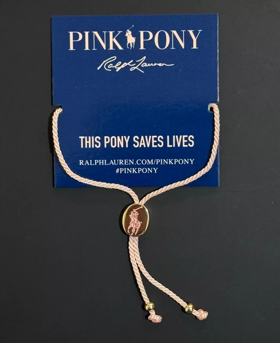 Ralph Lauren Pink Pony Bolo Bracelet Cancer Awareness Polo Ralph Lauren Pink Pony Bolo Bracelet Cancer Awareness Polo