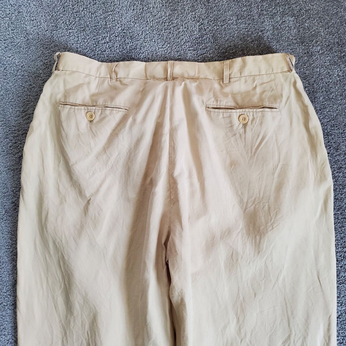 Polo Ralph Lauren pants Mens 36X32 Beige Beach Linen Silk Polo Ralph Lauren pants Mens 36X32 Beige Beach Linen Silk