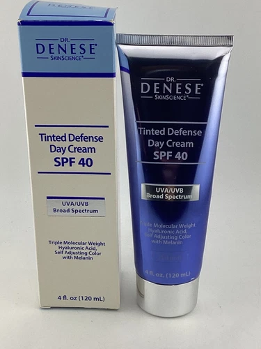 Dr. Denese - Tinted Defense Day Cream SPF40- 4 Oz. 120ml New Sealed box NATURAL