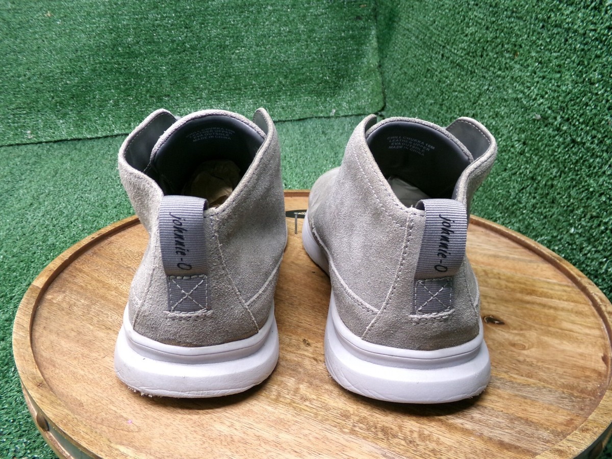 Johnnie O Mens 10 Boots Grey Suede The Chill Chukka 2.0 Shoes Lace Up Ankle Johnnie-O Mens Chill Chukka Gray Suede Ankle Boots Lace Up  main image 2