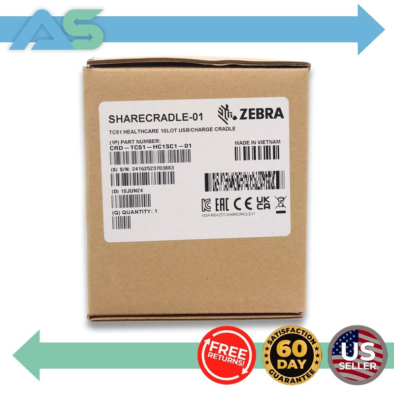 🦓 Zebra TC51 Healthcare USB Charge Cradle ⚡ Sharecradle-01 / CRD-TC51-HC1SC1-01