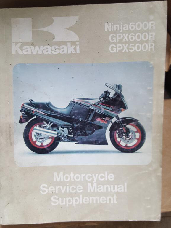 公式プログラム USED GENUINE 88-92 KAWASAKI ZX500 ZX600 SERVICE MANUAL SUPPLEMENT