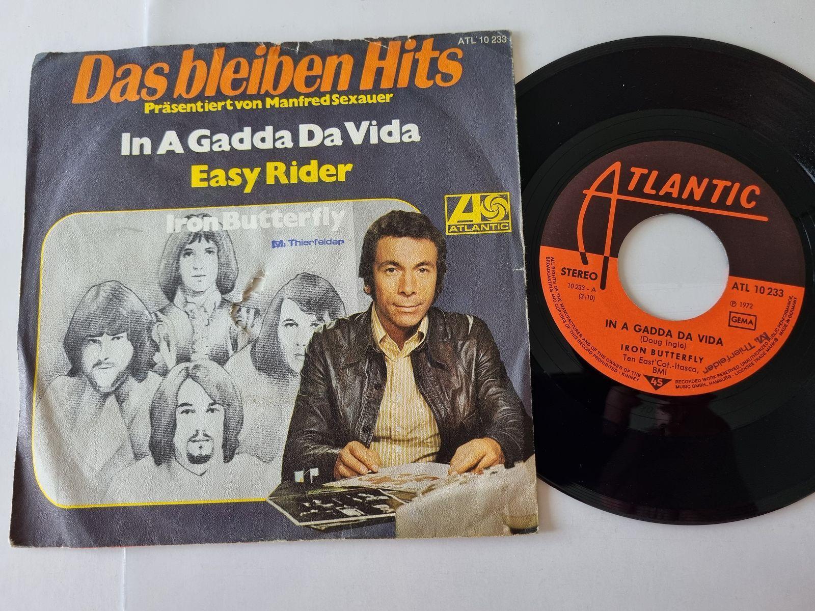 7"" Single Iron Butterfly - In a gadda da vida/ Easy rider Vinyl Germany