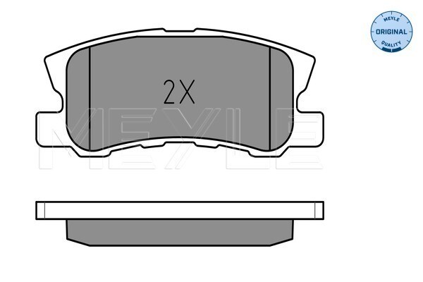 Meyle 025 235 8216 Brake Pad Set, Disc Brake For Chrysler CitroËN Dodge Jeep LAN-image