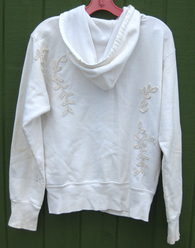 Vtg The Great China Wall 7 for all Mankind Embroidered Swarovski Crystal Hoodie - Picture 9 of 11
