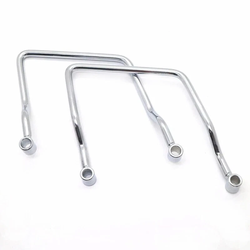 For Honda VTX1300 VTX1800 C&F 02-09 Chrome Saddle Bag Support Bar Mount Bracket - Image 2 of 4