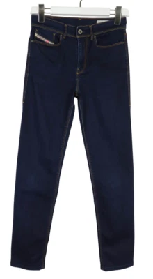 Diesel Highkee Slim-Straight Stretch 0069H Jeans Damen W26 L27 Zip Fly Blau - Bild 1 von 4