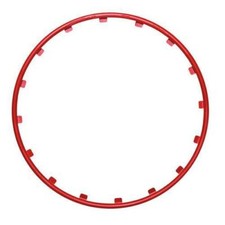 SET 4 PROTEZIONI CERCHI IN LEGA RIM RINGZ 16" ROSSO 215/70R16 6 x 16"
