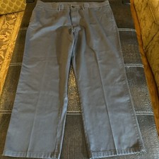 Haggar H26 Trademark Brand Men Pants Gray 100 Cotton 44x30