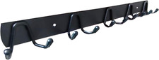 Coat Rack Wall Mounted with 5 Coat Hooks for Hanging, Metal Wall Coat Rack fo