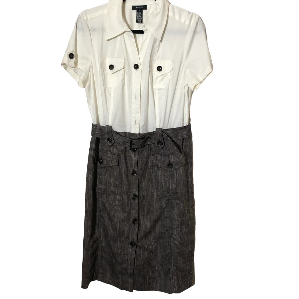 alfani white dress