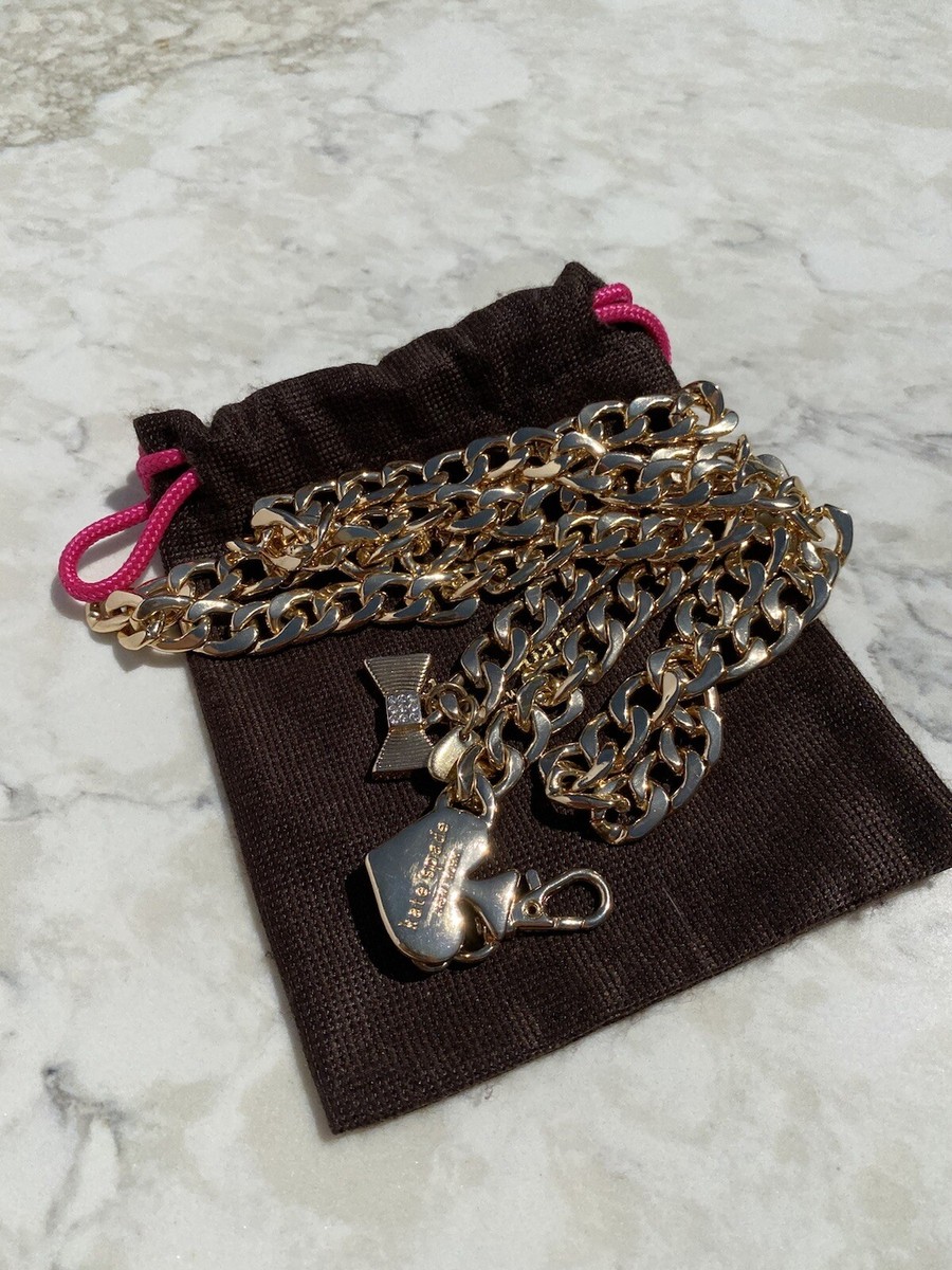 Kate Spade New York Gold Chain Belt Accented with hanging  display picture 2
