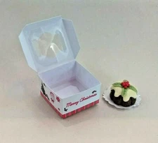 Dollhouse Miniature Christmas Plum Pudding Cake by Bright deLights 1:12 
