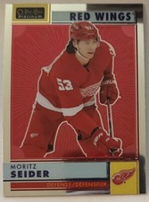 2022-23 O-Pee-Chee Platinum Hockey R-19 Moritz Seider Retro Rainbow Red Wings