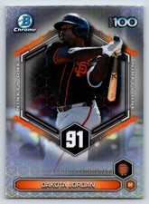 2026 Bowman Chrome #BTP-91 Top 100 - Dakota Jordan San Francisco Giants