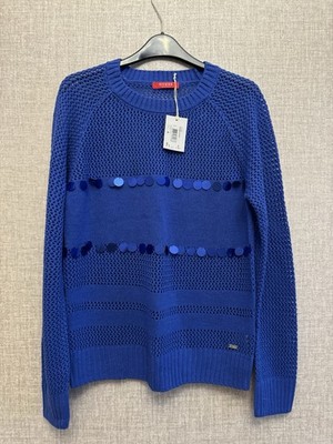 GUESS Damen-Pullover, blau, Gr. M