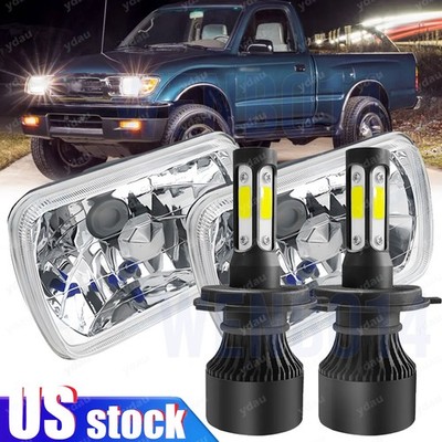 Pair 5x7'' 7x6'' LED Headlights Hi/Lo DRL For Toyota Pickup 82-95 Tacoma 1995-1997