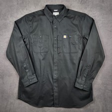 Carhartt Rugged Professional Work Shirt Mens XL Tall Relaxed Fit Long Sleeve