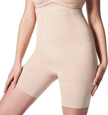 SPANX SS1915 Damen Shapewear High Waisted Mid Thigh Short Soft Nude M UK 12-14