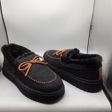 Skechers Cozy Ojai Moccasin Slippers Women's 9.5M Black A53