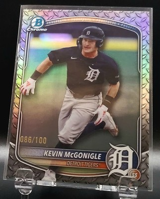 2025 Bowman Draft Chrome Kevin McGonigle Steel Metal Refractor /100 #BDC-59 RC