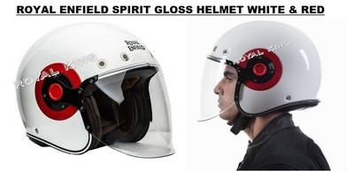 ROYAL ENFIELD SPIRIT GLOSS HELM WEISS & ROT
