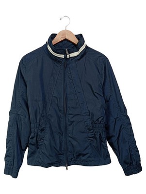 VANILIA Leichte Damen Jacke Blau Gr. 38 M Klassisch Casual Polyester