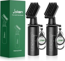 2 Pack Pro Golf Club Cleaner Brush Combo with Squeeze Water Bottle 7.5 Inches Ho