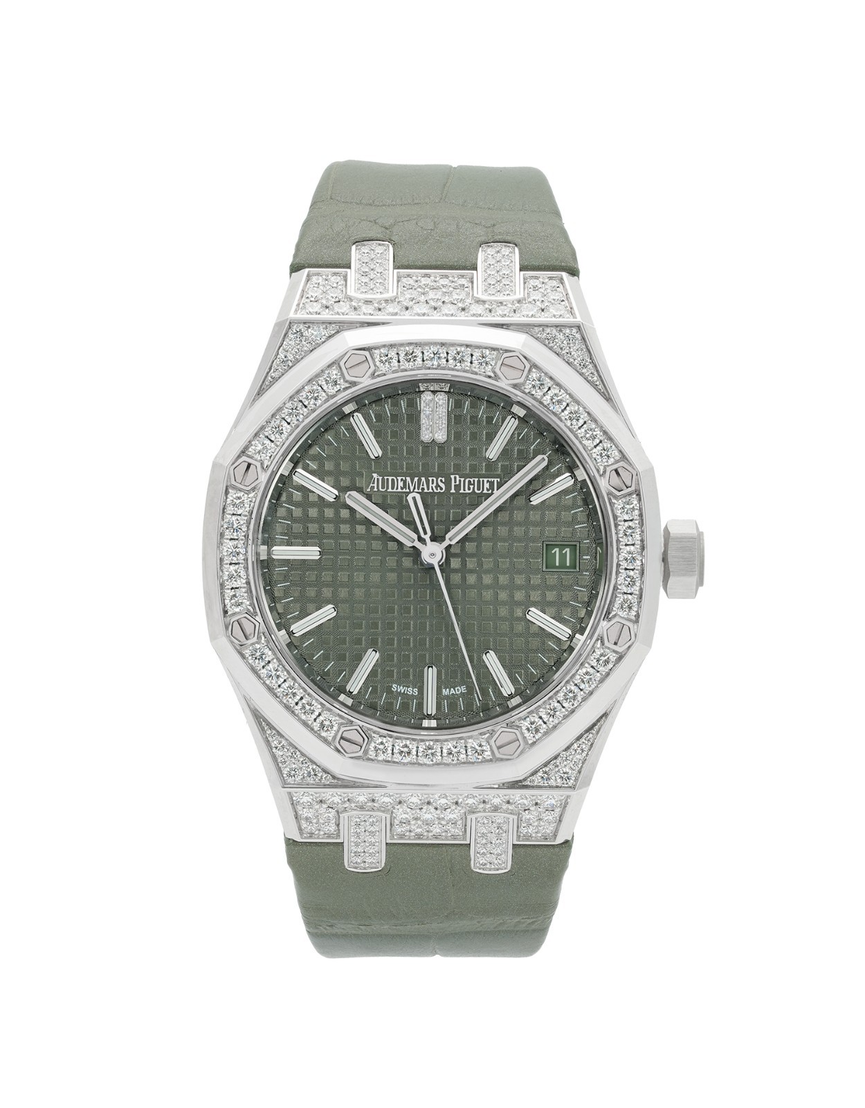 Audemars Piguet Royal Oak / Green Dial / 2025 / 15551BC.ZZ.D405CR.01