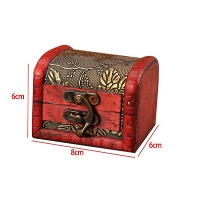 Vintage Schmuckschatulle aus Holz Retro Design für Sammlerstücke und Ornamente